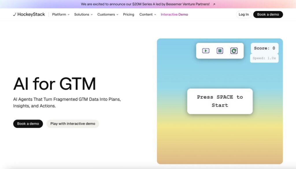 HockeyStack Ai for GTM Artificial Intelligence