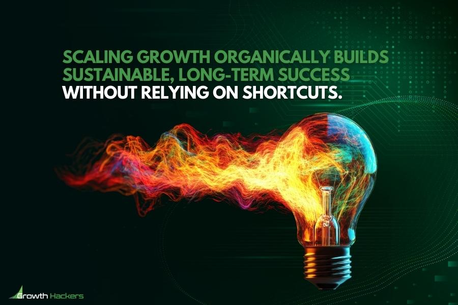 Scaling growth organically builds sustainable long-term success without relying on shortcuts