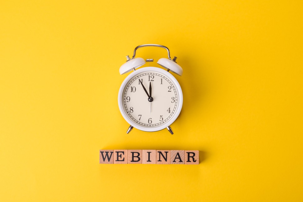Webinar Concept Clock Timing Webinars