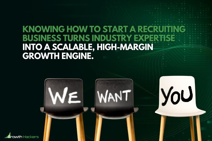 Knowing how to start a recruiting business turns industry expertise into a scalable, high-margin growth engine