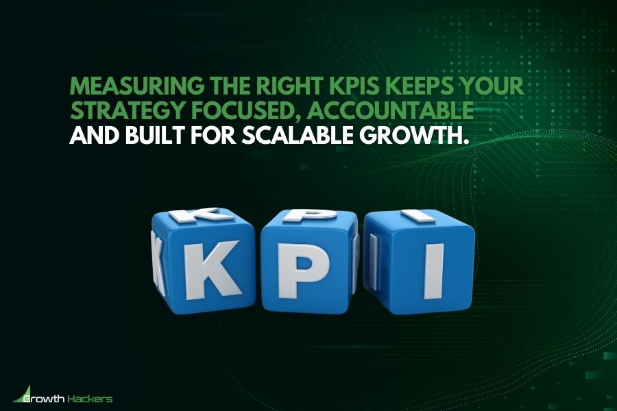 Measuring the right KPIs keeps your strategy focused accountable and built for scalable growth