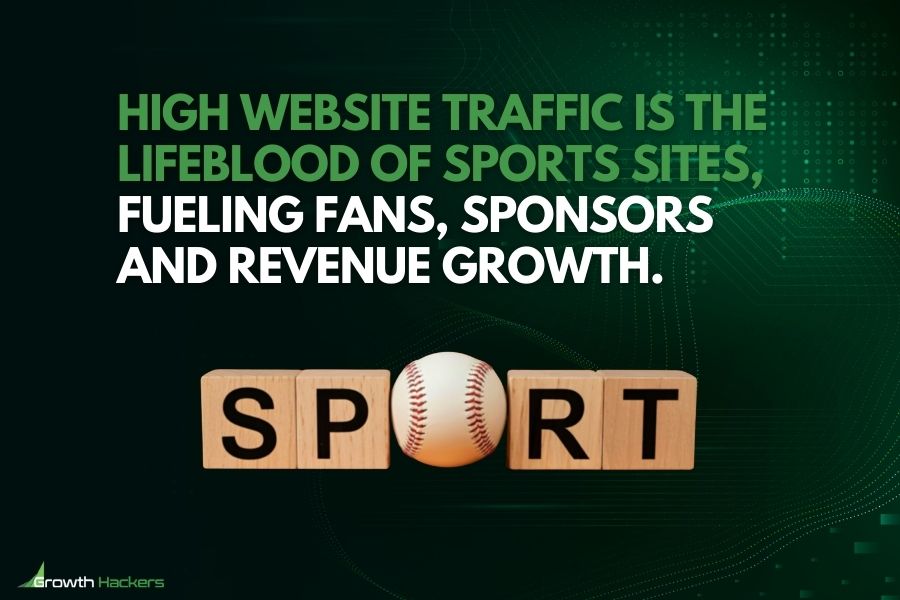 High website traffic is the lifeblood of sports sites fueling fans, sponsors and revenue growth