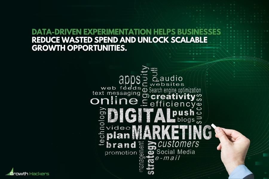 Data-driven experimentation helps businesses reduce wasted spend and unlock scalable growth opportunities