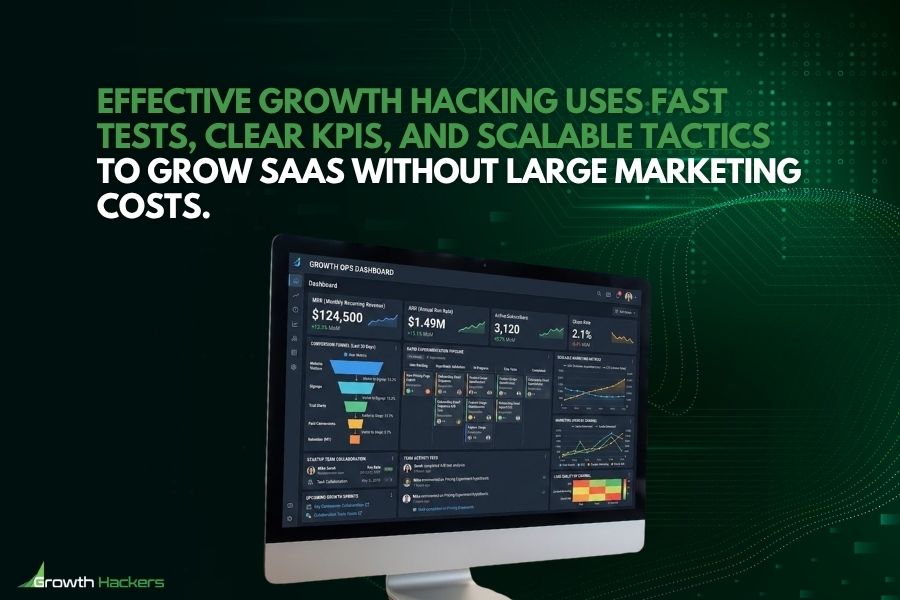 Effective Growth Hacking uses fast tests, clear KPIs, and scalable tactics to grow SaaS without large marketing costs