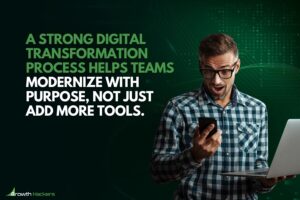 A strong digital transformation process helps teams modernize with purpose, not just add more tools