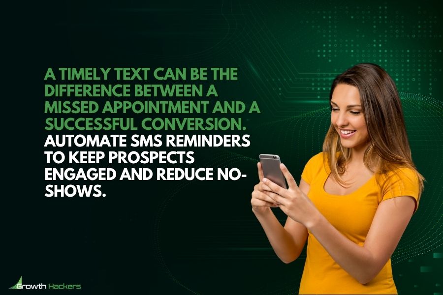 A timely text can be the difference between a missed appointment and a successful conversion