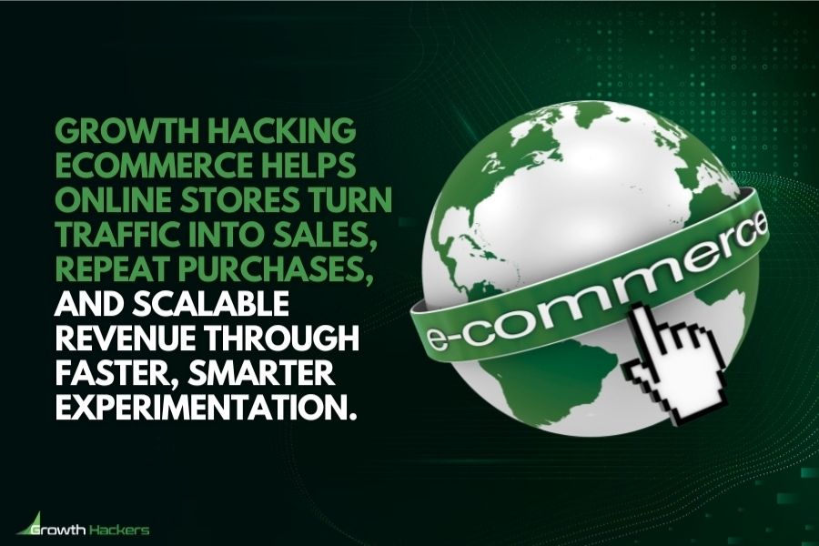 Growth Hacking eCommerce helps online stores turn traffic into sales, repeat purchases, and scalable revenue through faster, smarter experimentation