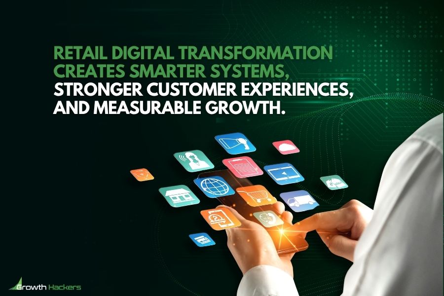 Retail digital transformation helps retailers connect smarter systems, better customer experiences, and measurable growth