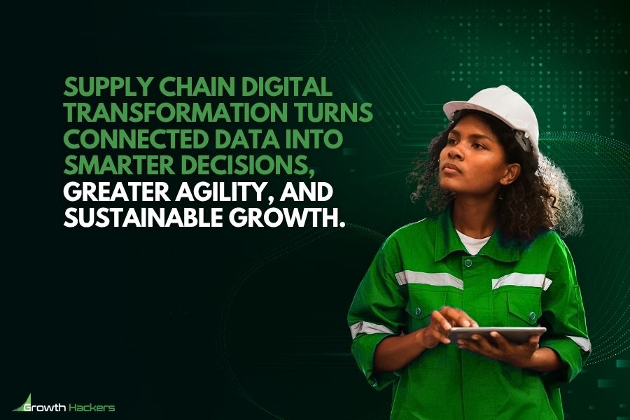 Supply chain digital transformation turns connected data into smarter decisions, greater agility, and sustainable growth