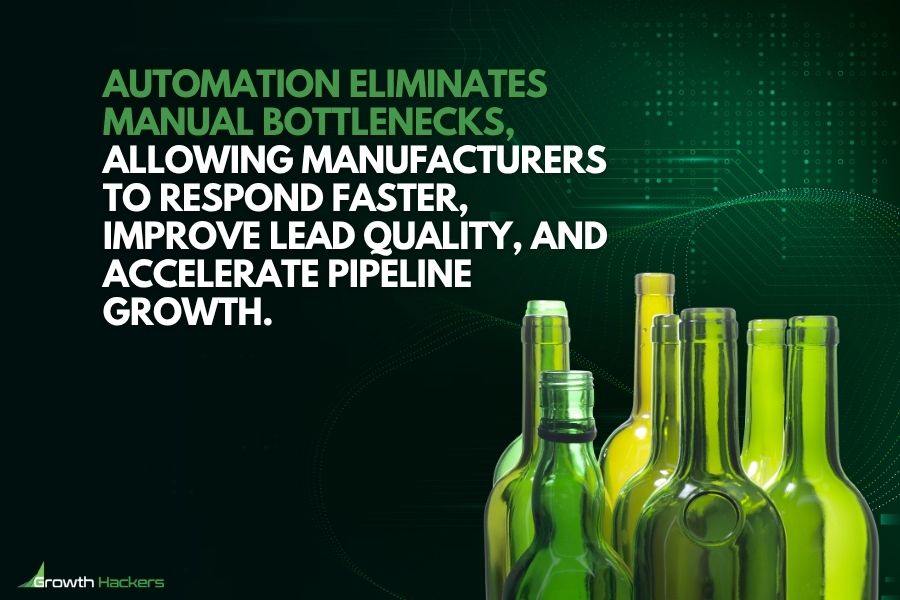 Automation eliminates manual bottlenecks, allowing manufacturers to respond faster, improve lead quality, and accelerate pipeline growth