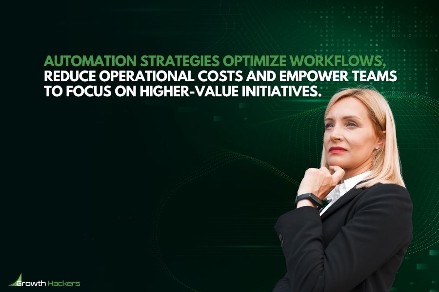 Automation strategies optimize workflows reduce operational costs and empower teams to focus on higher-value initiatives