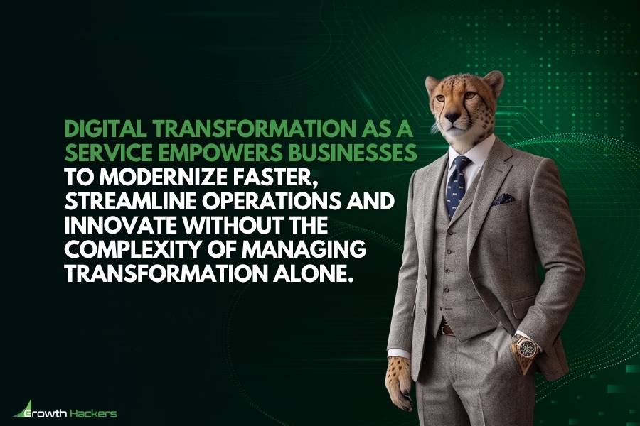Digital Transformation as a Service empowers businesses to modernize faster streamline operations and innovate without the complexity of managing transformation alone