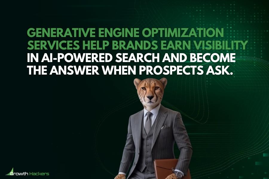 Generative engine optimization services help brands earn visibility in AI-powered search and become the answer when prospects ask