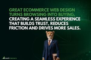 Great eCommerce web design turns browsing into buying creating a seamless experience that builds trust reduces friction and drives more sales