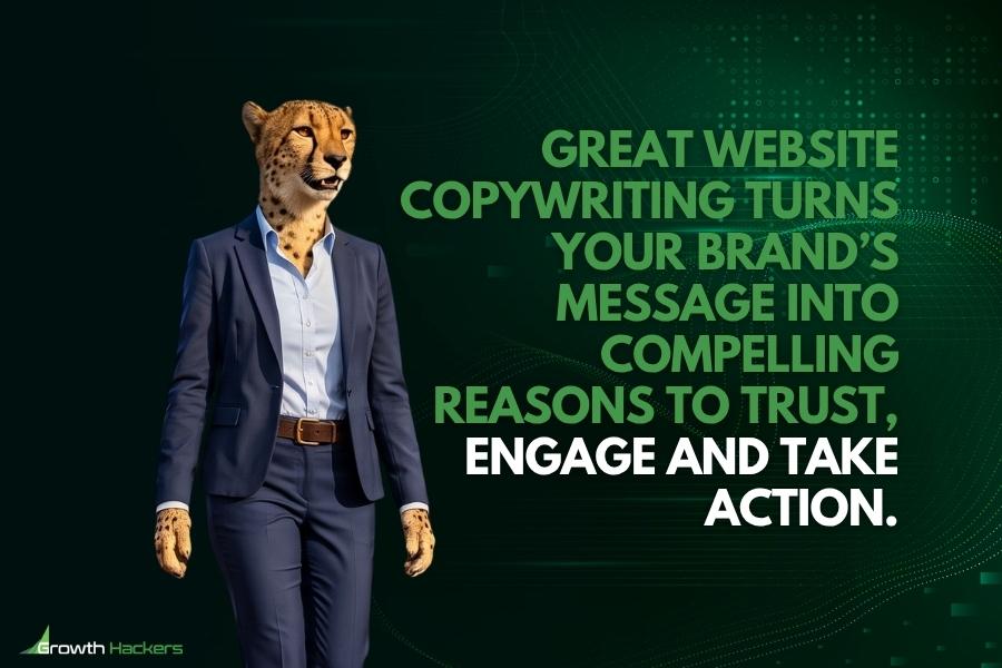 Great website copywriting turns your brand’s message into compelling reasons to trust engage and take action