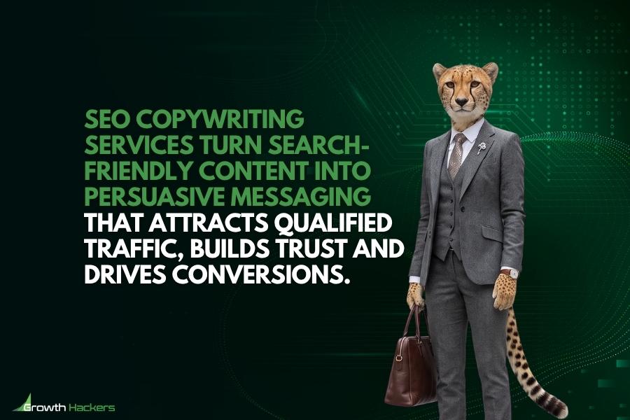 SEO copywriting services turn search-friendly content into persuasive messaging that attracts qualified traffic builds trust and drives conversions