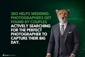 SEO helps wedding photographers get found by couples actively searching for the perfect photographer to capture their big day