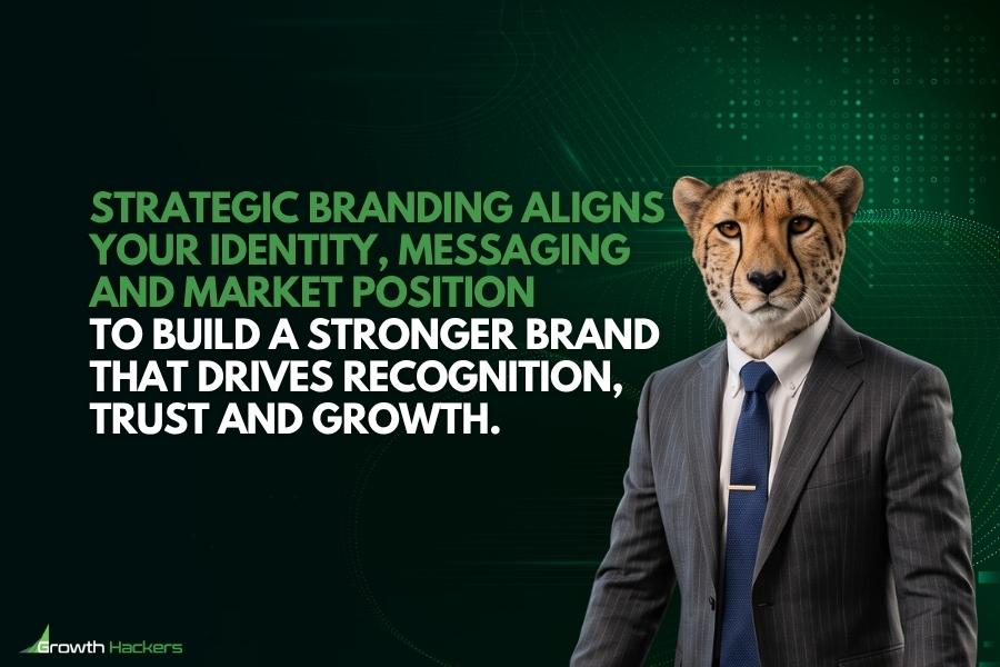Strategic branding aligns your identity messaging and market position to build a stronger brand that drives recognition trust and growth