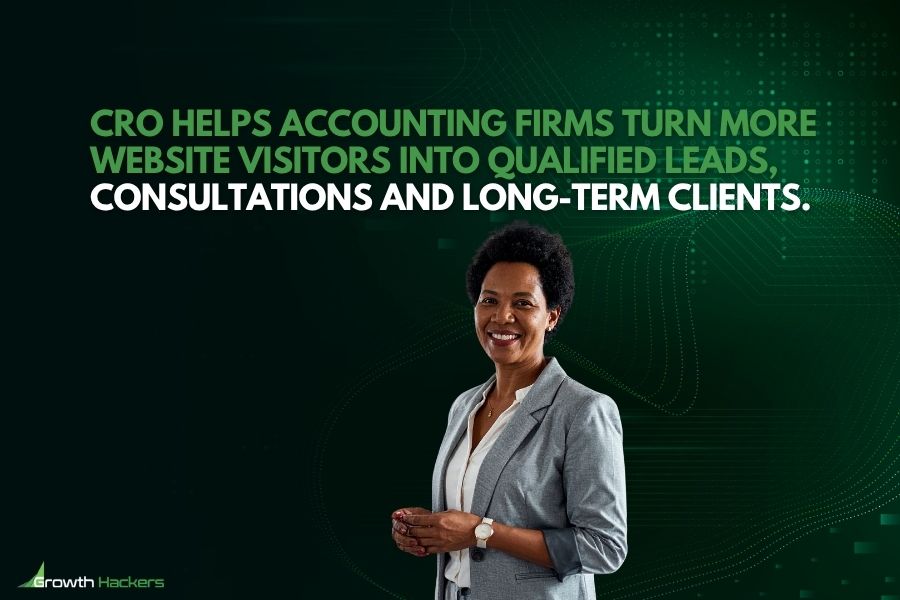 CRO helps accounting firms turn more website visitors into qualified leads consultations and long-term clients