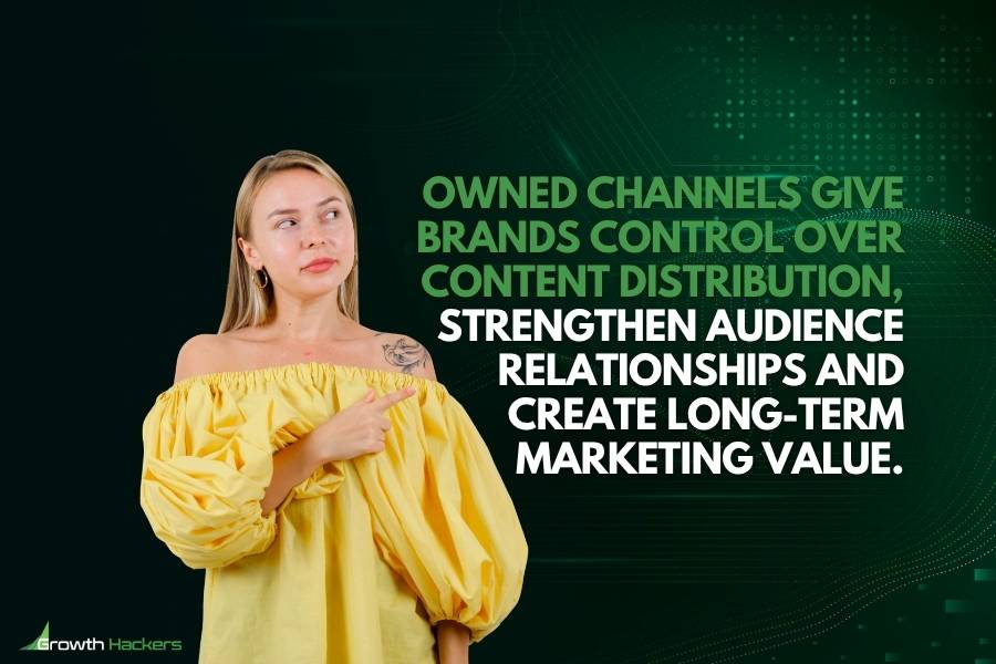 Owned channels give brands control over content distribution strengthen audience relationships and create long-term marketing value