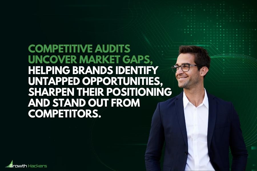 Competitive audits uncover market gaps helping brands identify untapped opportunities sharpen their positioning and stand out from competitors