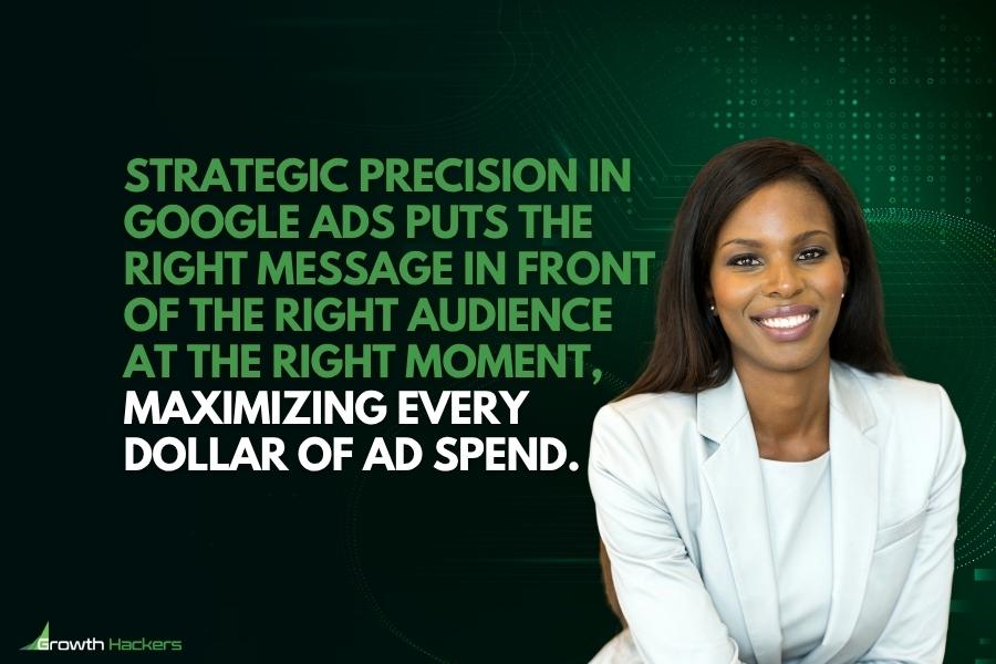 Strategic precision in Google Ads puts the right message in front of the right audience at the right moment maximizing every dollar of ad spend